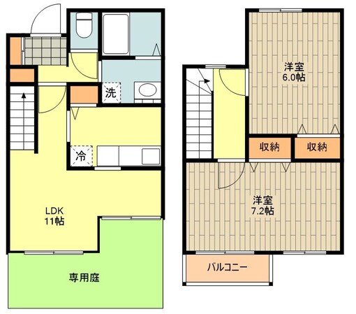 ヒルサイド野辺の物件間取画像